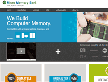 Tablet Screenshot of micromemorybank.com